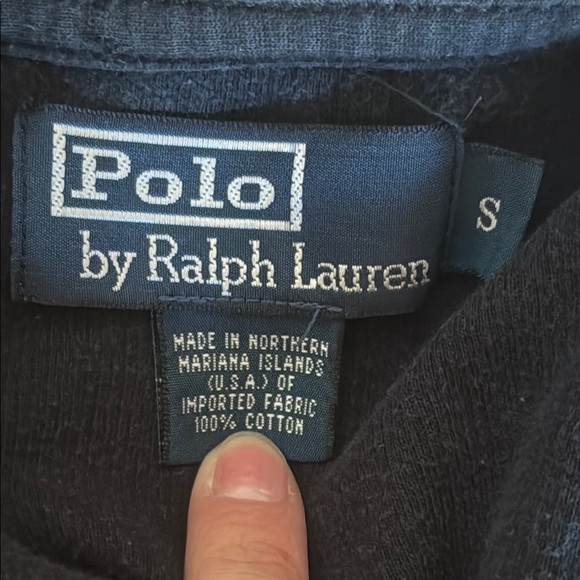 POLO RALPH LAUREN Black Quarter Zip - Picture 2 of 6